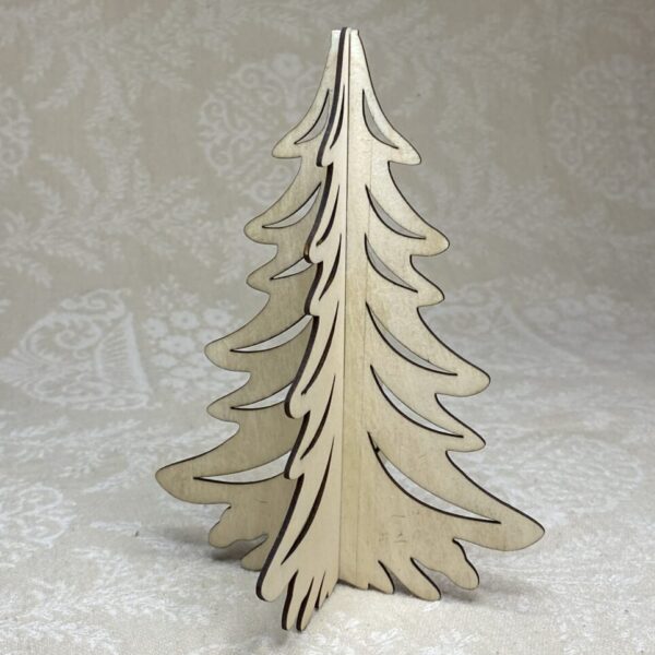 Laser-Cut, Unfinished, Evergreen Tree 5.5"