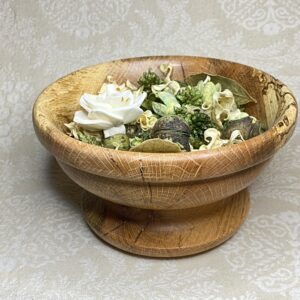 image of spalted oak bowl