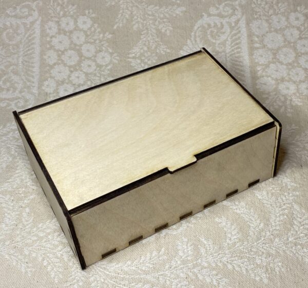 Laser-Cut,Wooden Box with hinged lid